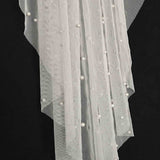LOVE LANE LONDON Scattered Pearl Fingertip Veil