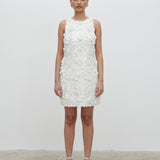 PRETTY LAVISH Arles Rosette Sequin Mini Dress