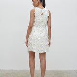 PRETTY LAVISH Arles Rosette Sequin Mini Dress