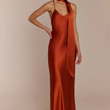 REWRITTEN Brooklyn Bridesmaid Dress in Burnt Orange