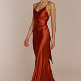 REWRITTEN Brooklyn Bridesmaid Dress in Burnt Orange