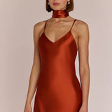 REWRITTEN Brooklyn Bridesmaid Dress in Burnt Orange