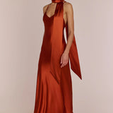 REWRITTEN Brooklyn Bridesmaid Dress in Burnt Orange