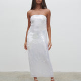 PRETTY LAVISH Menton Floral Sequin Midaxi Dress