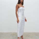 PRETTY LAVISH Menton Floral Sequin Midaxi Dress