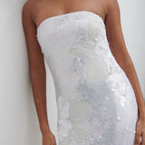 PRETTY LAVISH Menton Floral Sequin Midaxi Dress