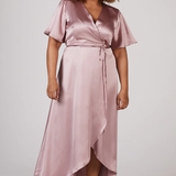 REWRITTEN Florence Waterfall Bridesmaid Dress in Rose Pink