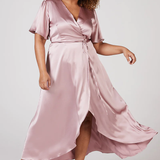 REWRITTEN Florence Waterfall Bridesmaid Dress in Rose Pink