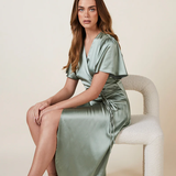 REWRITTEN Florence Waterfall Bridesmaid Dress in Sage Green