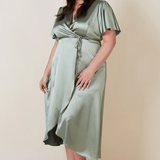 REWRITTEN Florence Waterfall Bridesmaid Dress in Sage Green