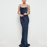 PRETTY LAVISH Keisha Maxi Bridesmaid Dress - Navy